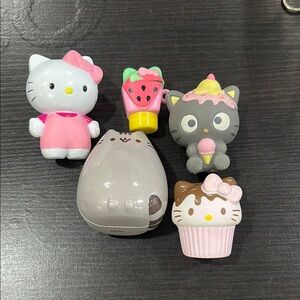 Hello Kitty and Friends Squishy Toy Set - Pink, Gray, Brown